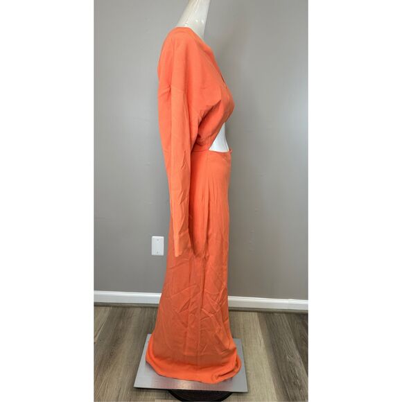 NWT LAPOINTE Pebble Crepe Cut-Out Dress Size US 12 $1490 - Picture 6 of 8